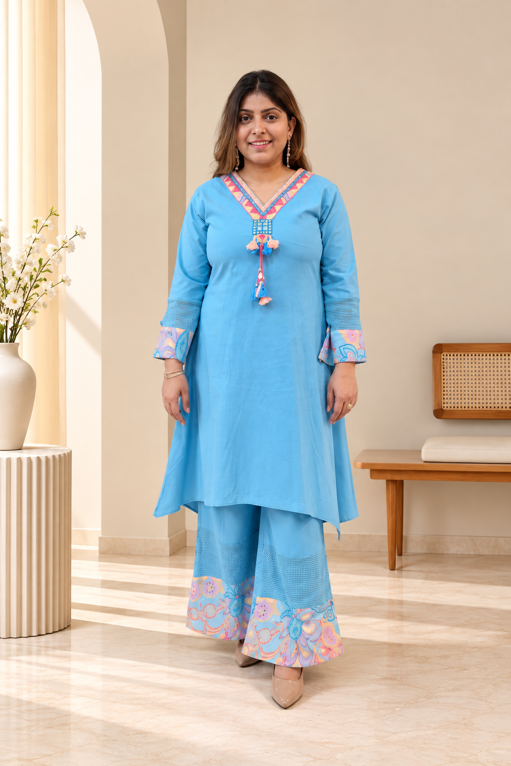 Blue Asymmetrical Coordset