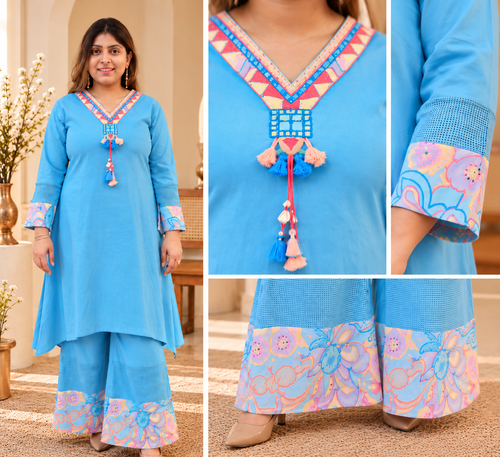 Blue Asymmetrical Coordset