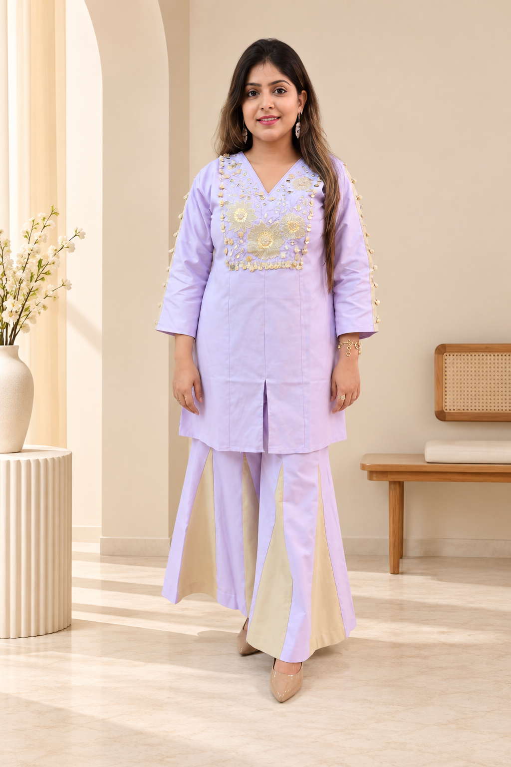 Lilac dreamy Coordset in pure cotton 💜✨