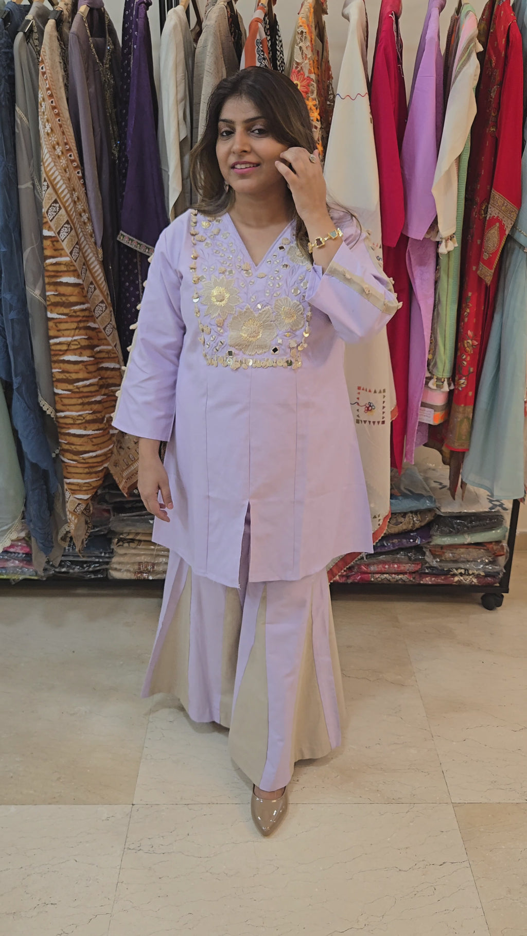 Lilac dreamy Coordset in pure cotton 💜✨